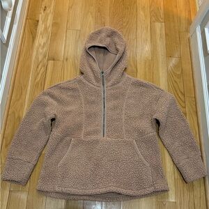 Cozy Tan Sherpa Hoodie